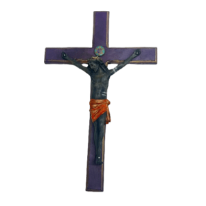 46 CM Black Stone Crucifix