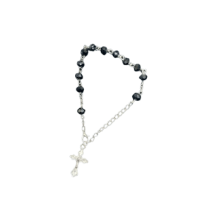 Black Facetted Car Rosary