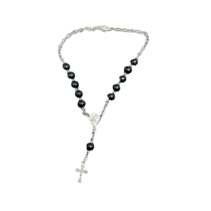 Black Plastic Car Rosary