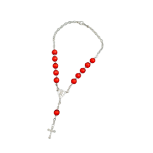 Red Facetted Car Rosary