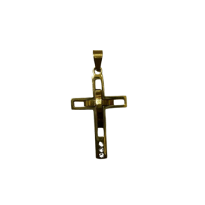 3.4 X 1.7 CM Gold Plated Crucifix Pendant