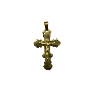 3.5 X 1.9 CM Gold Plated Crucifix Pendant