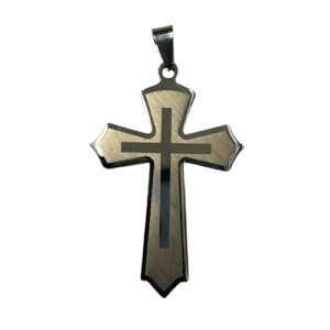 5.5 X 3 CM Stainless Silver Crucifix Pendant