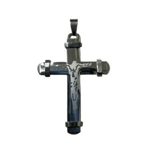 6.4 X 4 CM Stainless Silver Crucifix Pendant